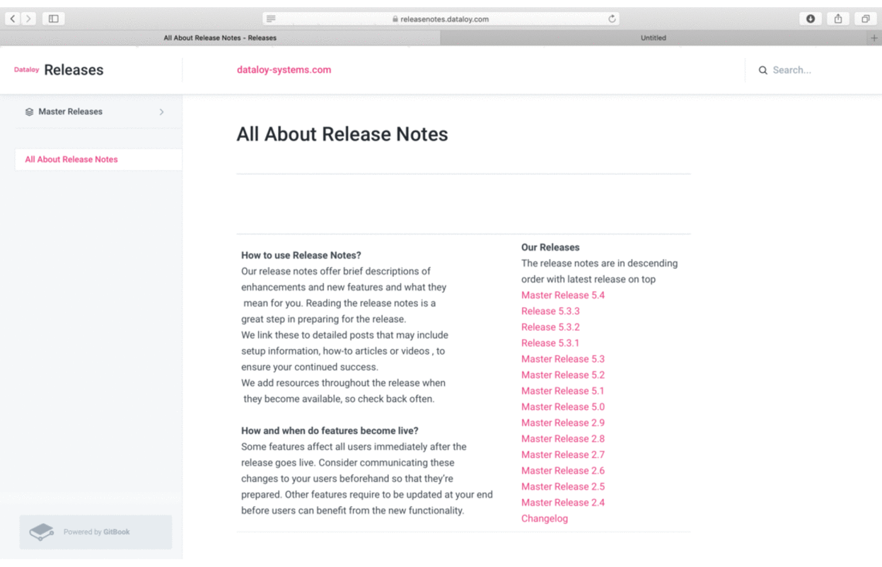 Release notes